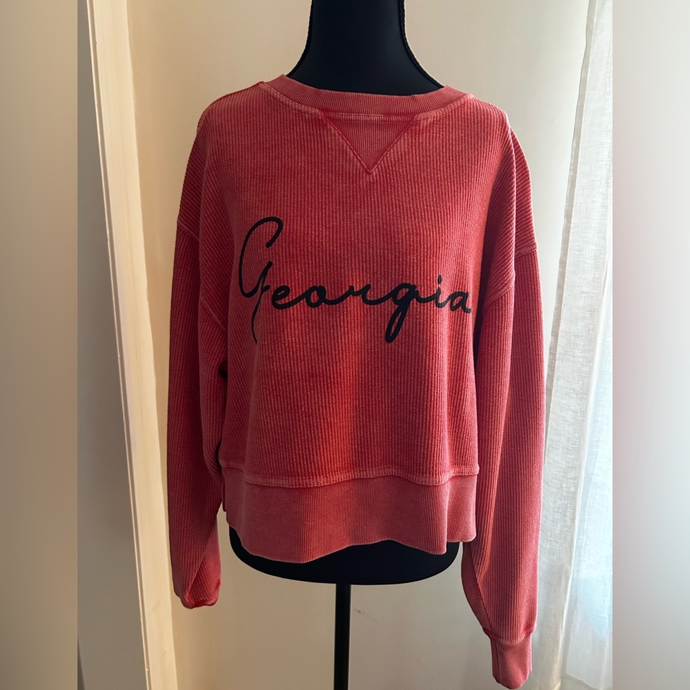 University of Georgia lightweight cropped sweatshirt